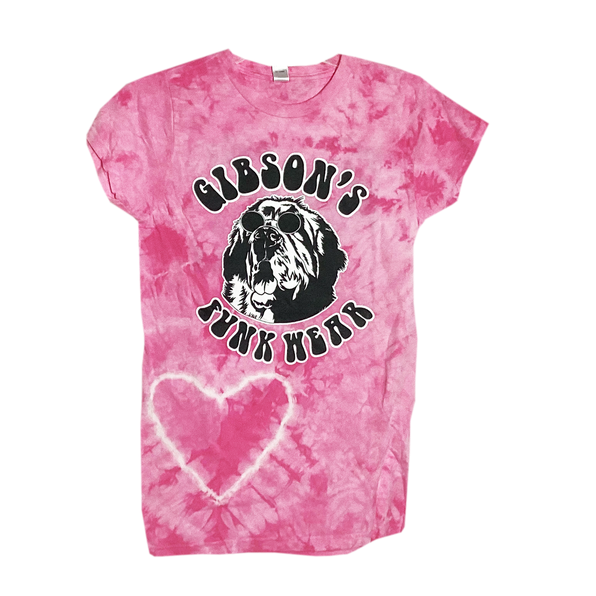 "Pink Heart" Gibson's Funk Wear T-shirt