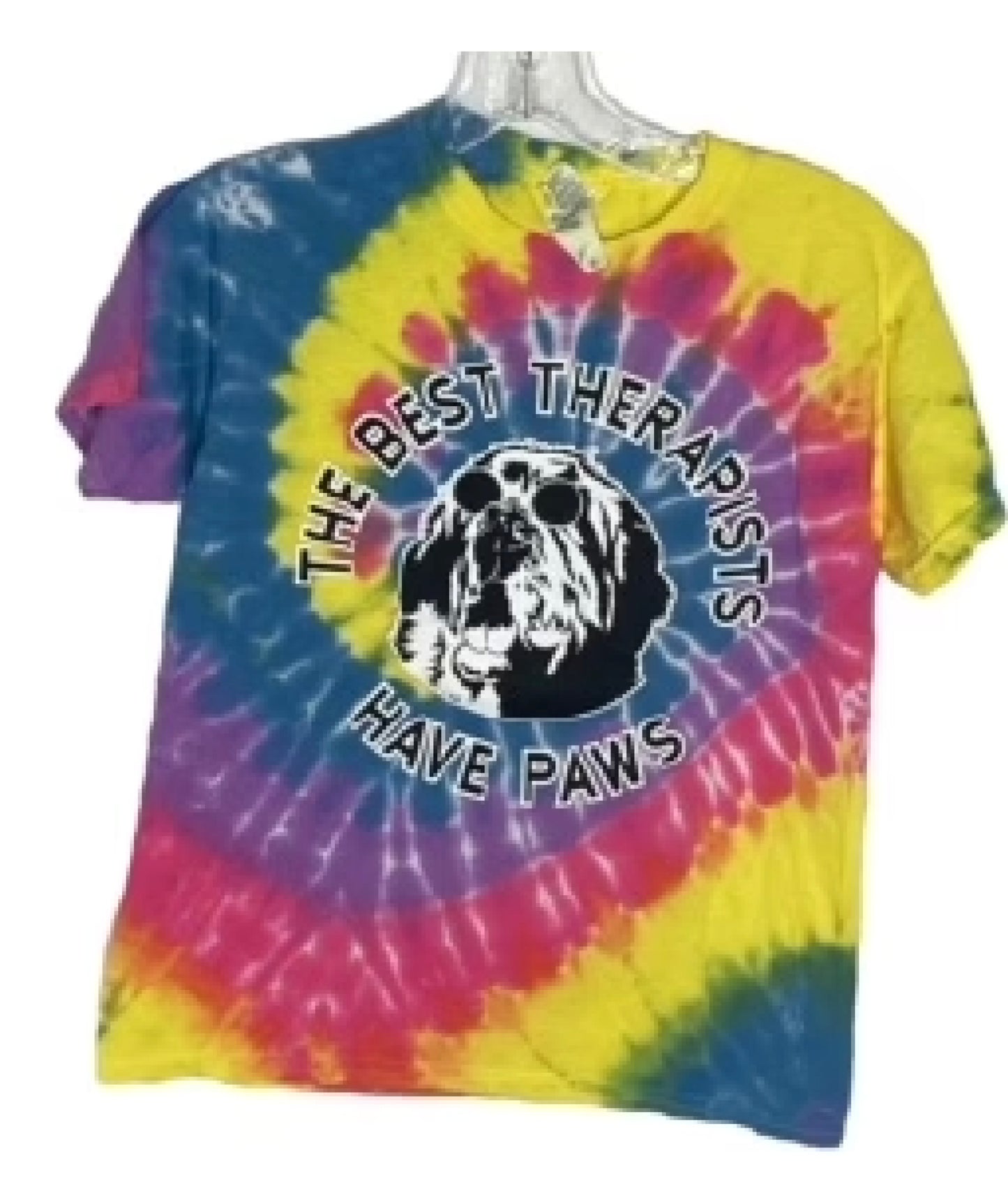 "George Carlin Swirl" The Best Therapists... Have Paws T-shirt