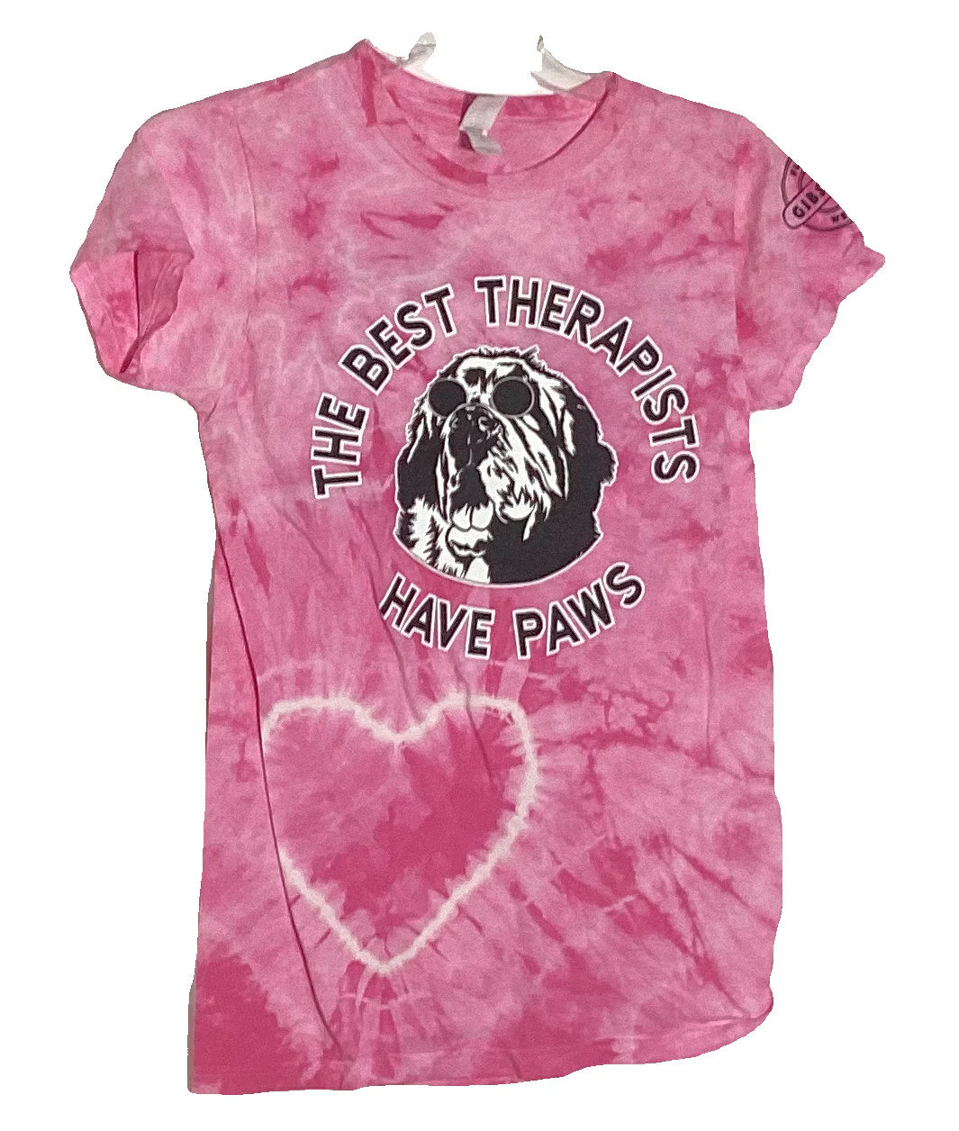 "Pink Heart" The Best Therapists... Have Paws T-shirts